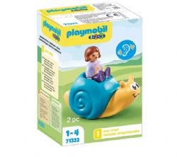 PLAYMOBIL 1-2-3 - ENFANT AVEC ESCARGOT À BASCULE #71322